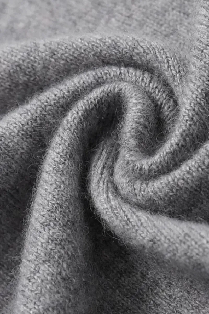 100 Cashmere Hooded Zip-Front Sweater