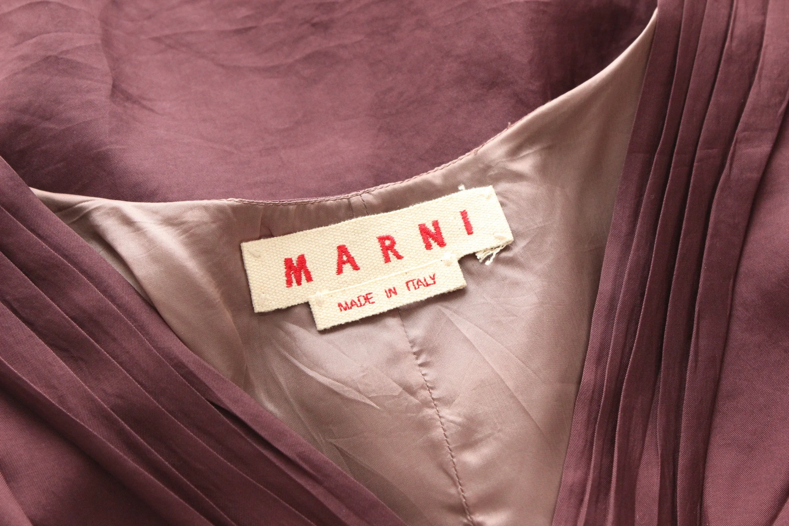 2000s MARNI Gathered Texture Cocoon Dress