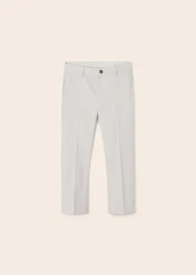 3514 Mayoral Mini Boys Tailored Dress Pants, Tapioca Linen