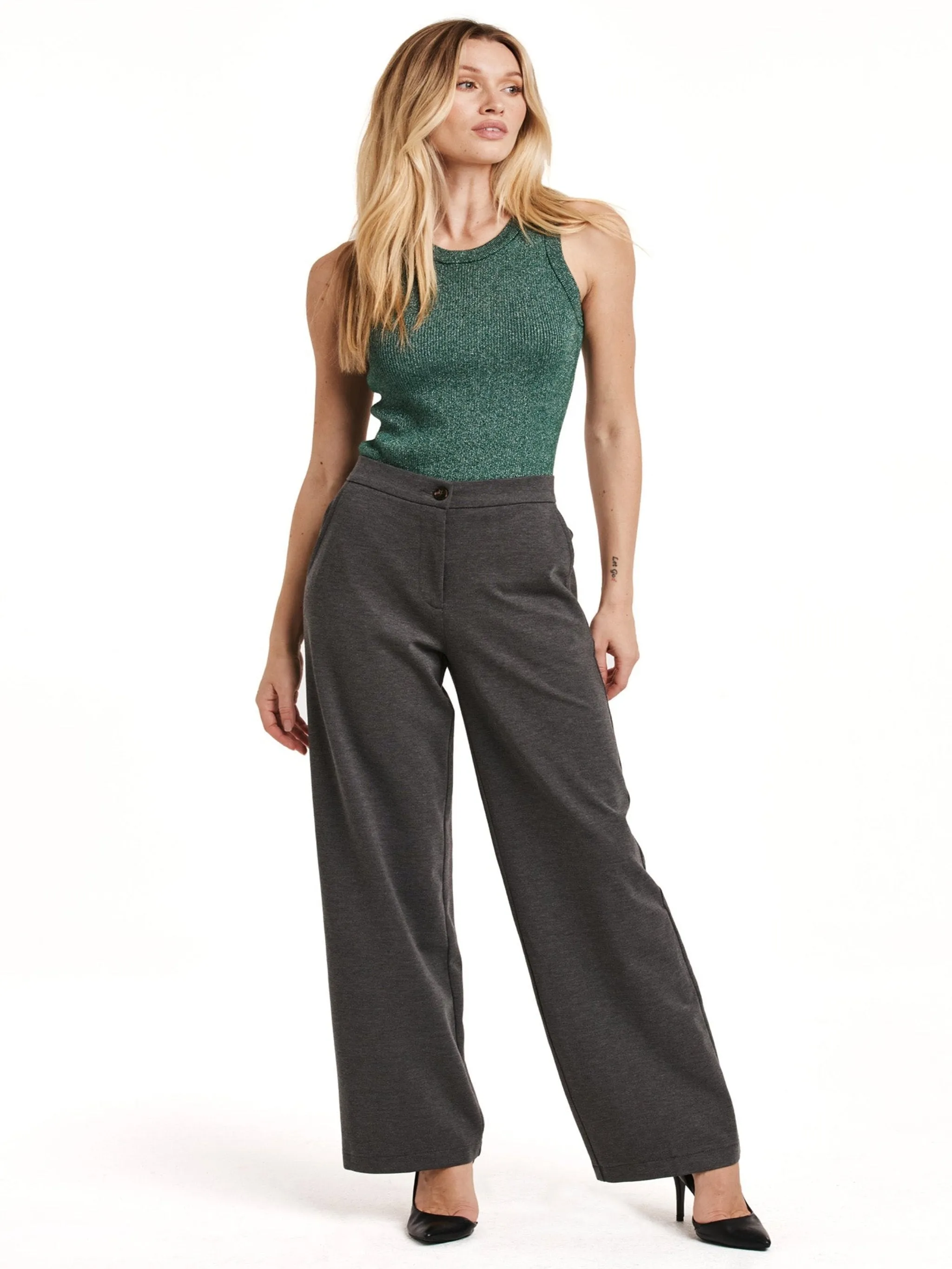Another Love Bishop Pants - Heather Grey
