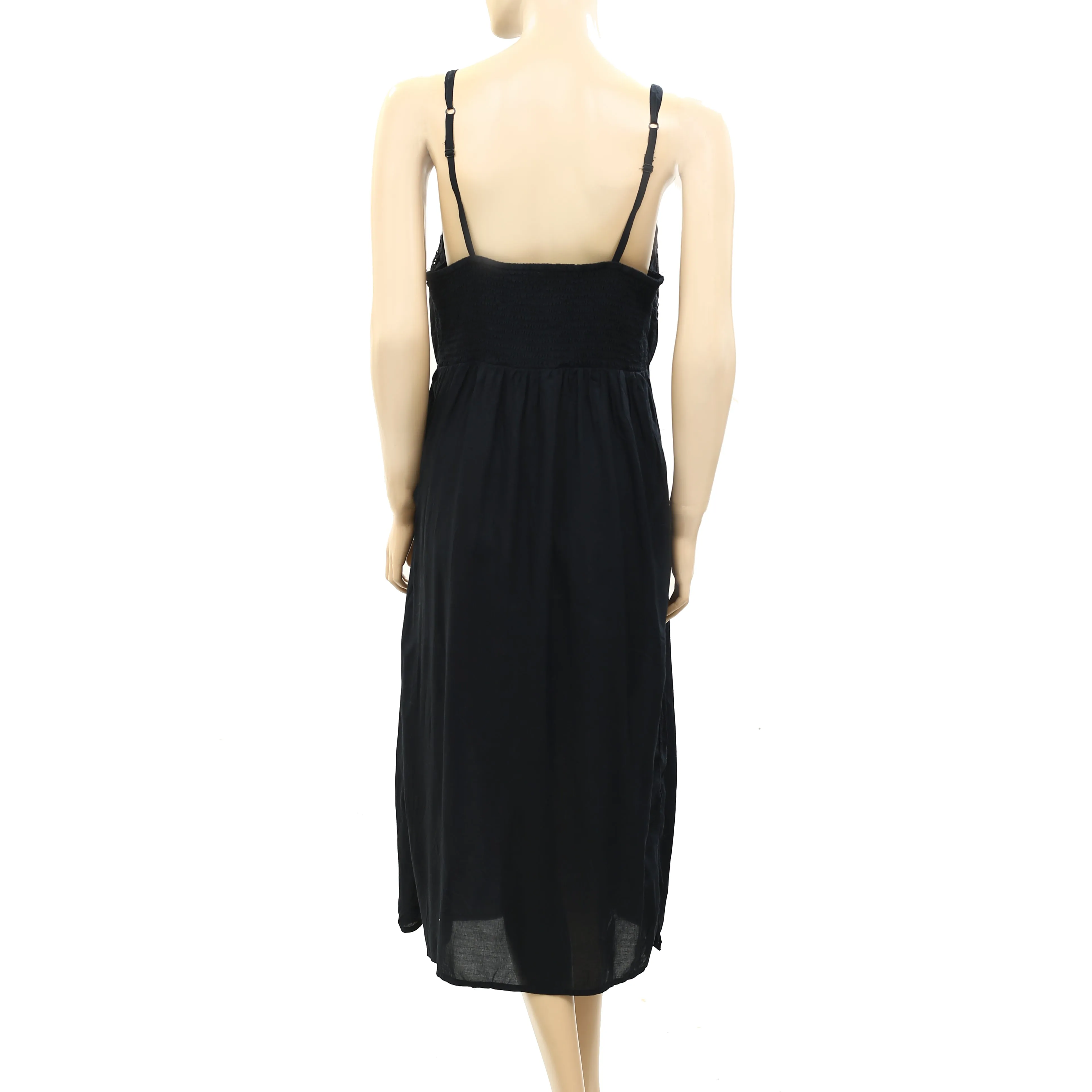Anthropologie Crochet Lace Slip Midi Dress