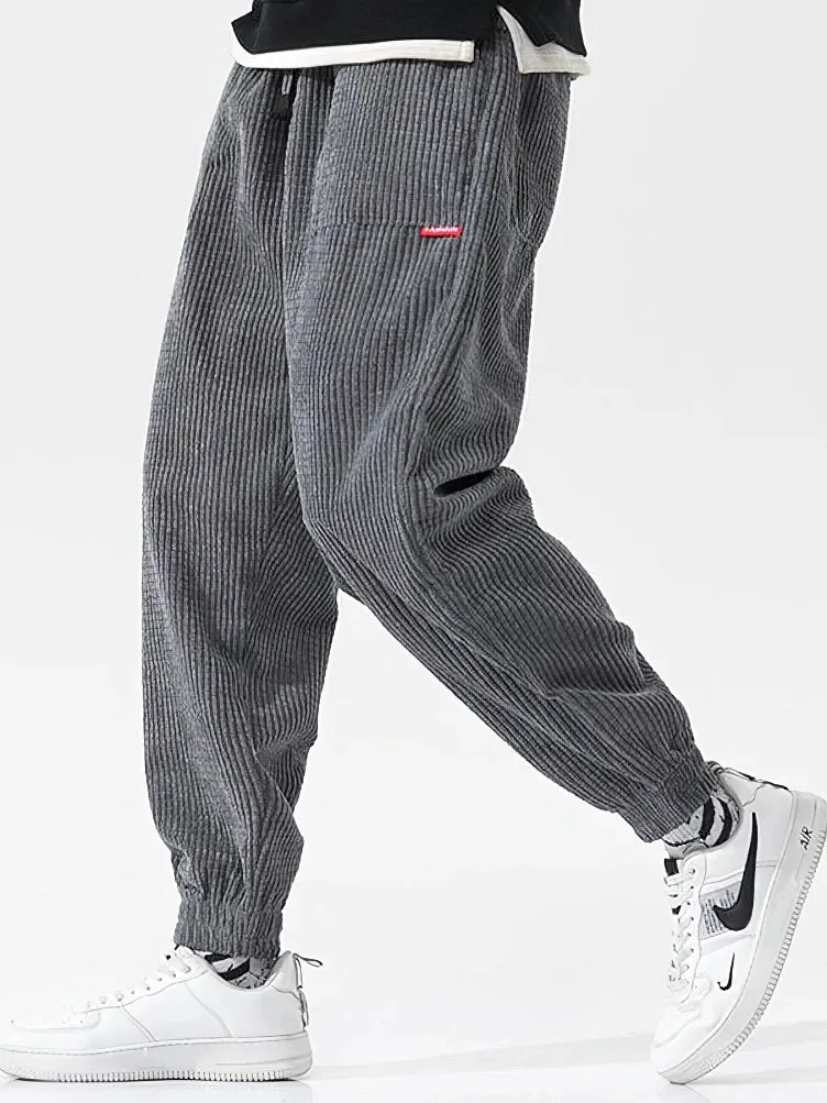 Baggy Corduroy Casual Sweatpants