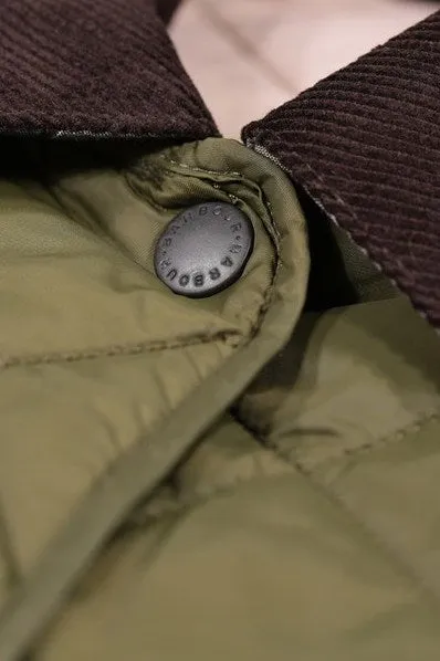 Barbour Deveron Quilted Jacket - Olive/Pale Pink LQU1012OL51