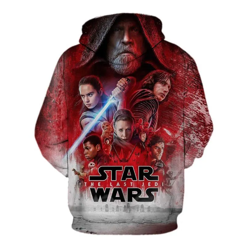 BFJmz Star Wars: The Last Jedi 3D Printing Coat Leisure Sports Sweater  Autumn And Winter
