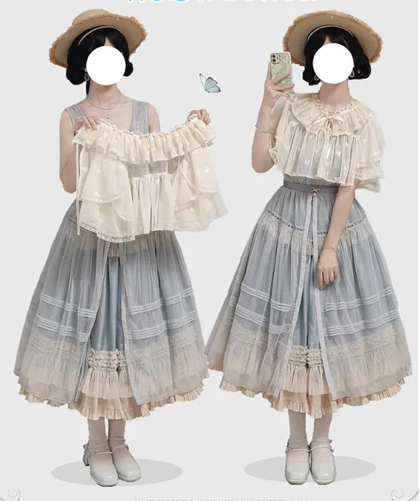 (BFM)Time Memory~Sweetheart Curtain~Sweet Lolita Shawl Short Sleeve Lace Cardigan