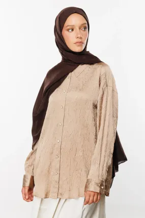Bitter Coffee Bamboo Jacquard Hijab