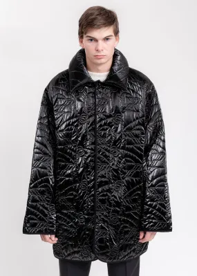 Black Oversized Quilting Jacket