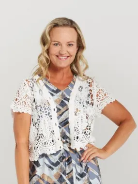 Blackstone Amy Cardigan- White