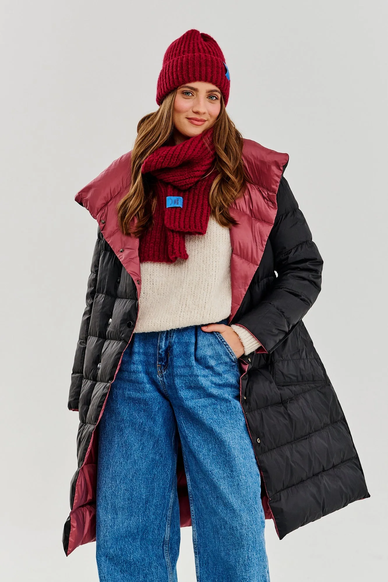 Boho Dreamer double-sided winter coat