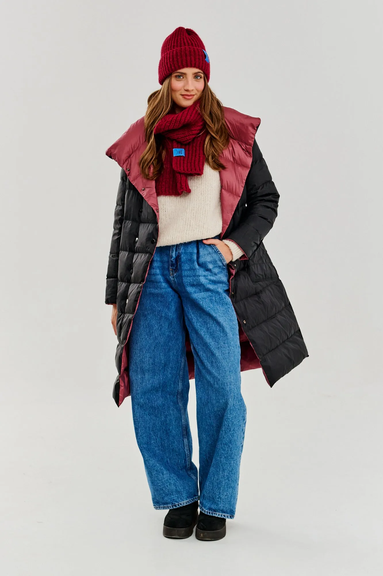 Boho Dreamer double-sided winter coat