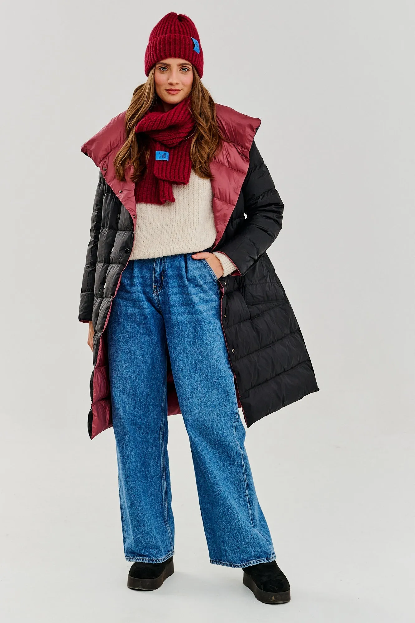 Boho Dreamer double-sided winter coat