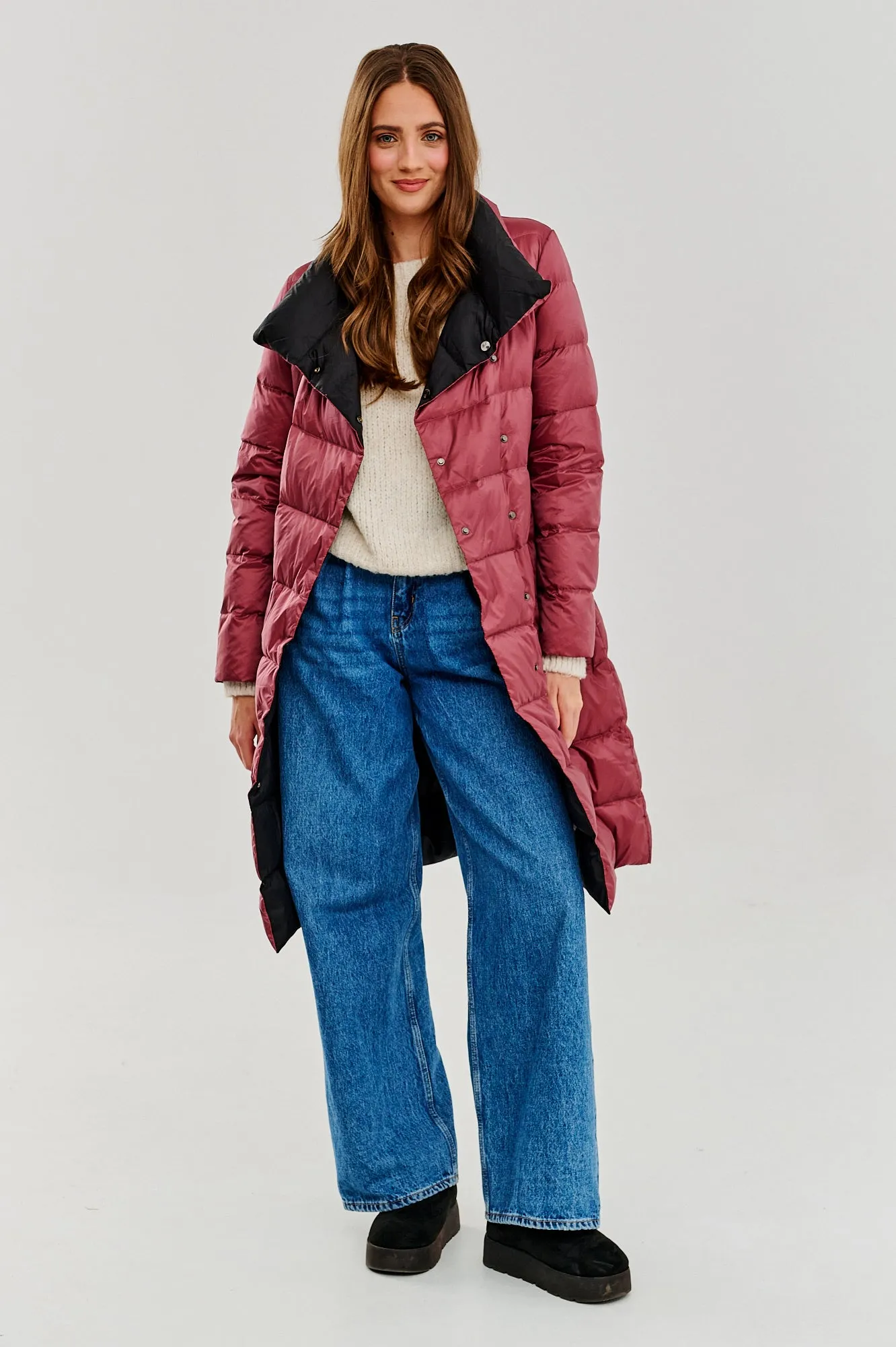 Boho Dreamer double-sided winter coat