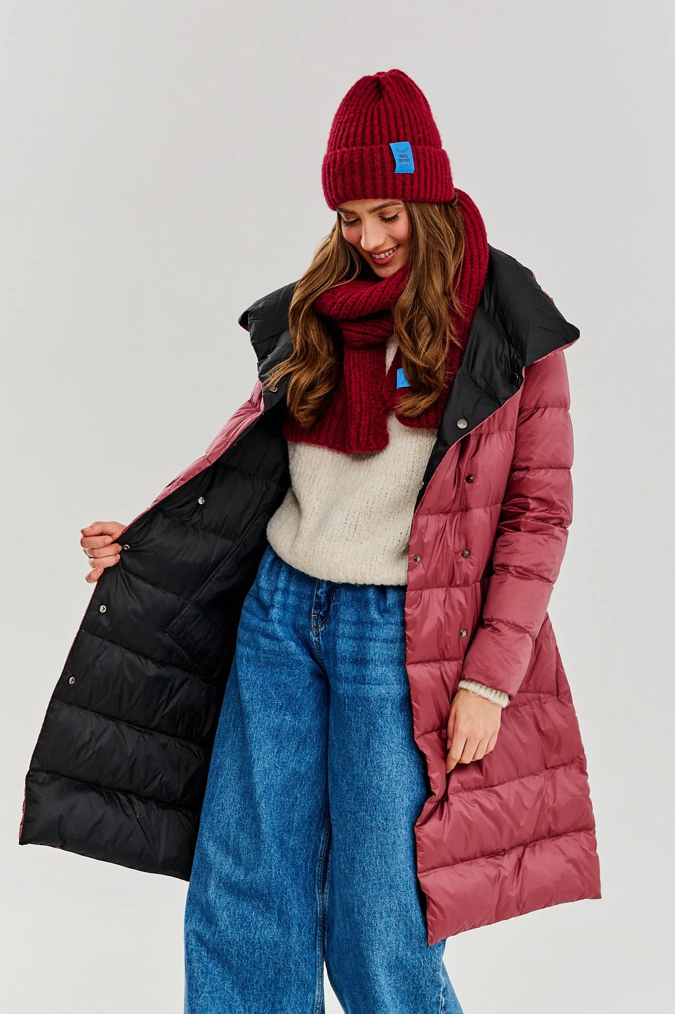Boho Dreamer double-sided winter coat