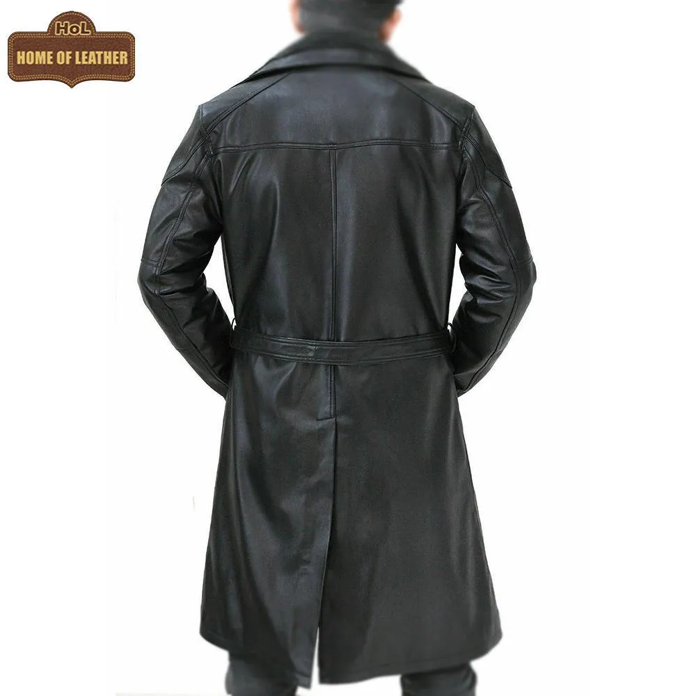 C005 Men's Blade Runner 2049 Ryan Gosling Genuine Fur Leather Coat