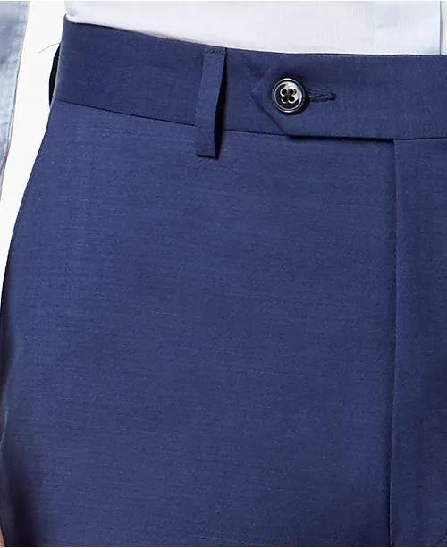 Calvin Klein Mens Skinny fit Dress Pants 32 / 32 Blue Solid