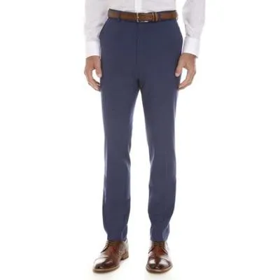 Calvin Klein Mens Skinny fit Dress Pants 32 / 32 Blue Solid