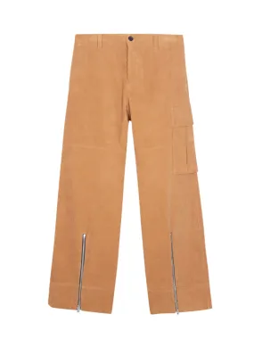 Camel Mens Corduroy Hem Zipped Pants Camel