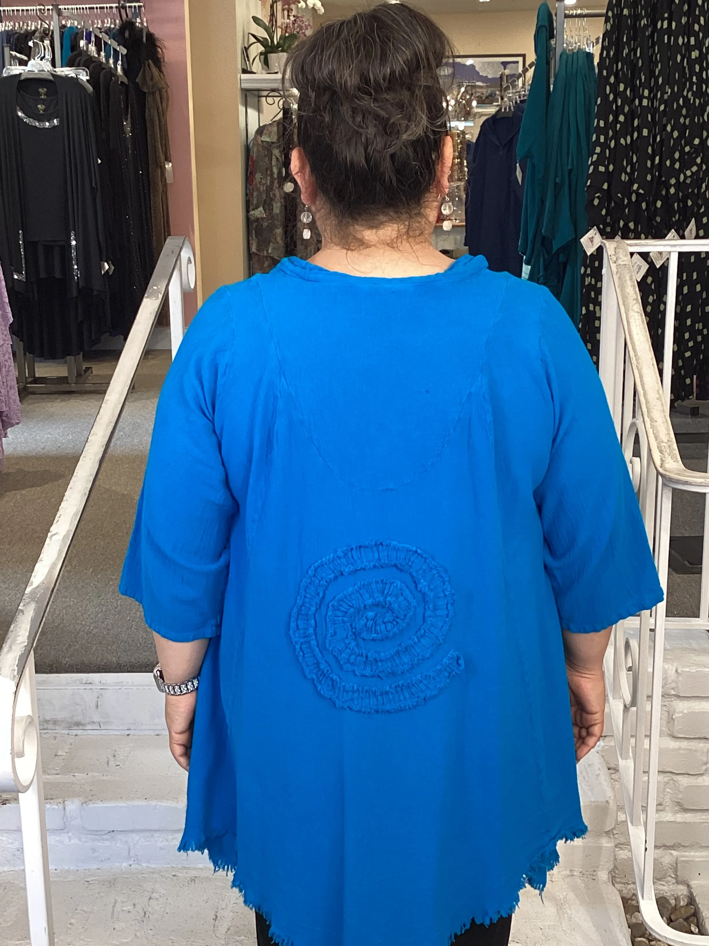 CIRCLE TUNIC - TURQUOISE