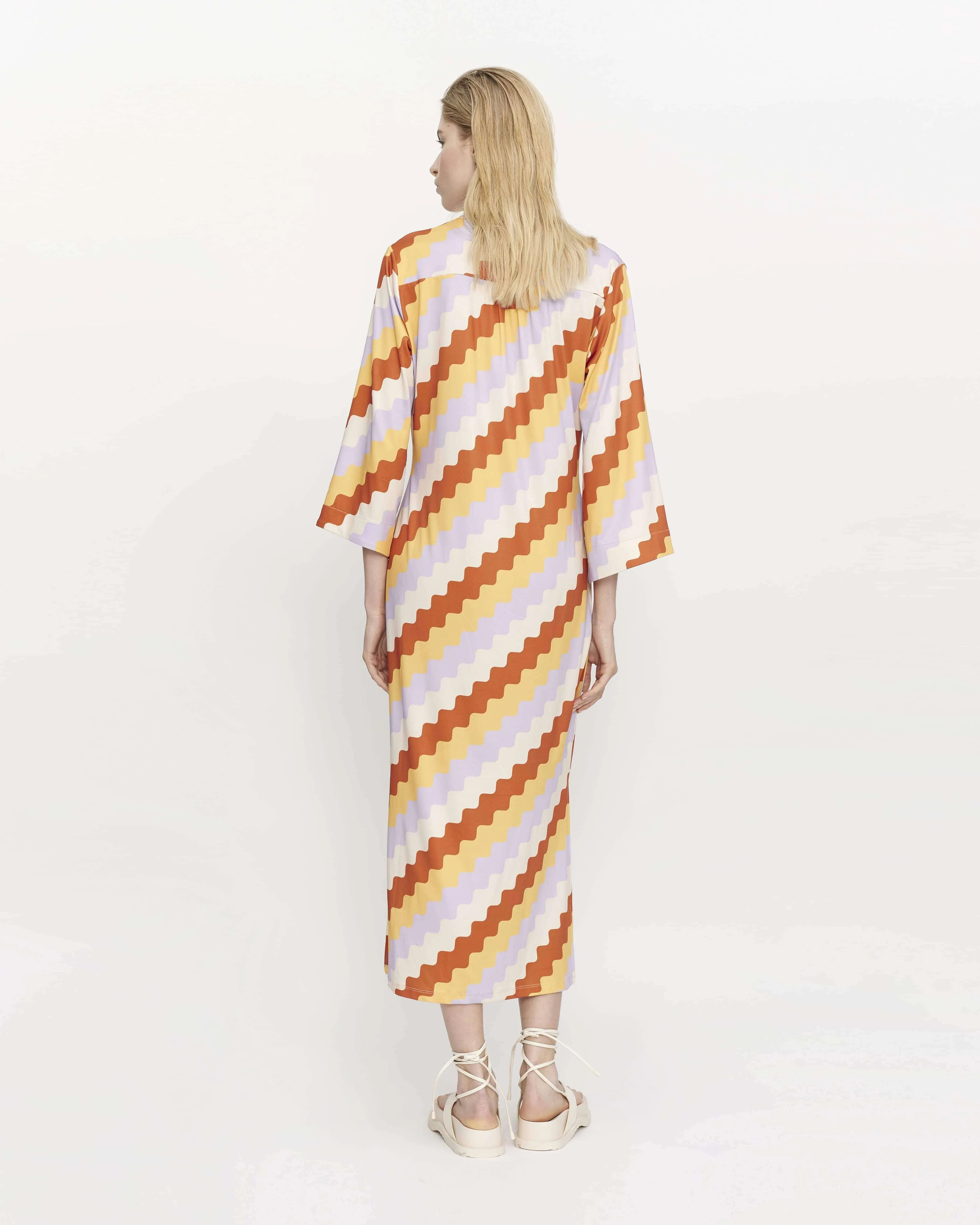 Compania Fantastica Beach Zigzag printed tunic dress