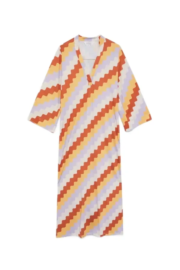 Compania Fantastica Beach Zigzag printed tunic dress