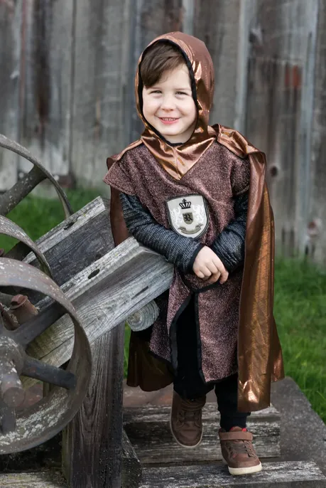 Copper Knight Tunic with Cape Size 5-6