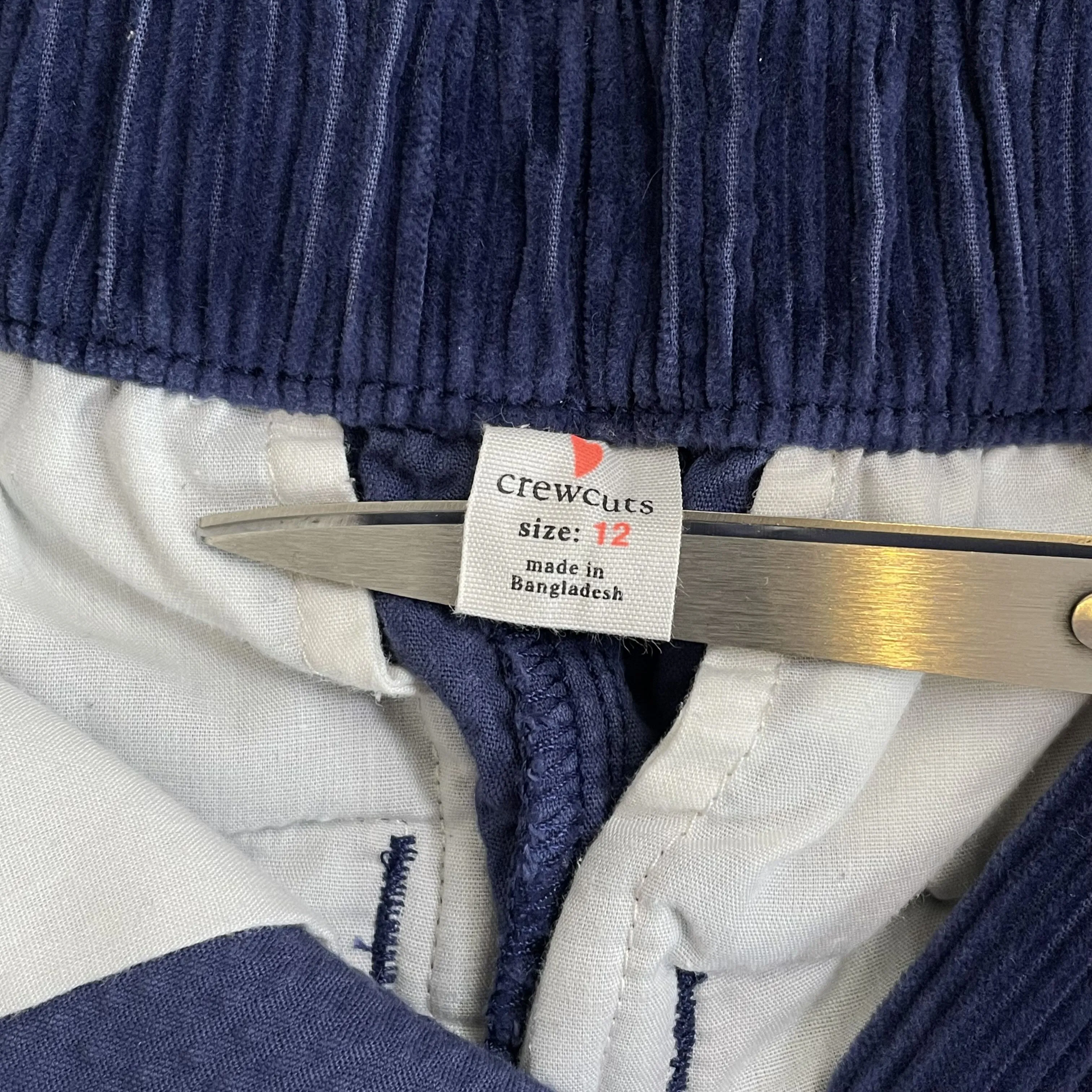 Crewcuts | Kid's Blue Corduroy Pants | Size: 12Y