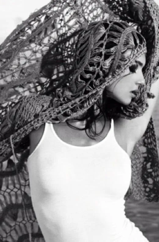Crochet Midi Hoodie