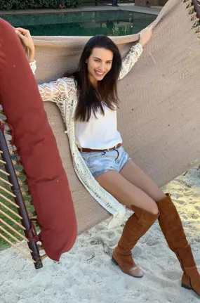 Crochet Midi Hoodie