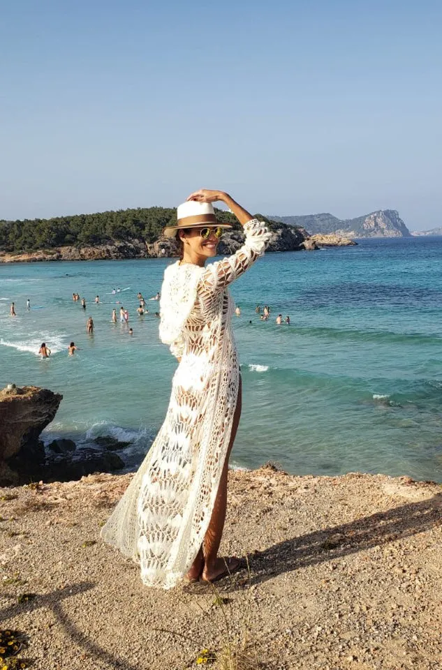Crochet Midi Hoodie