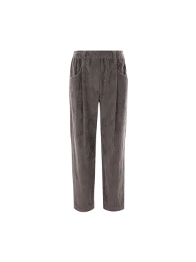 Cropped Corduroy Pants