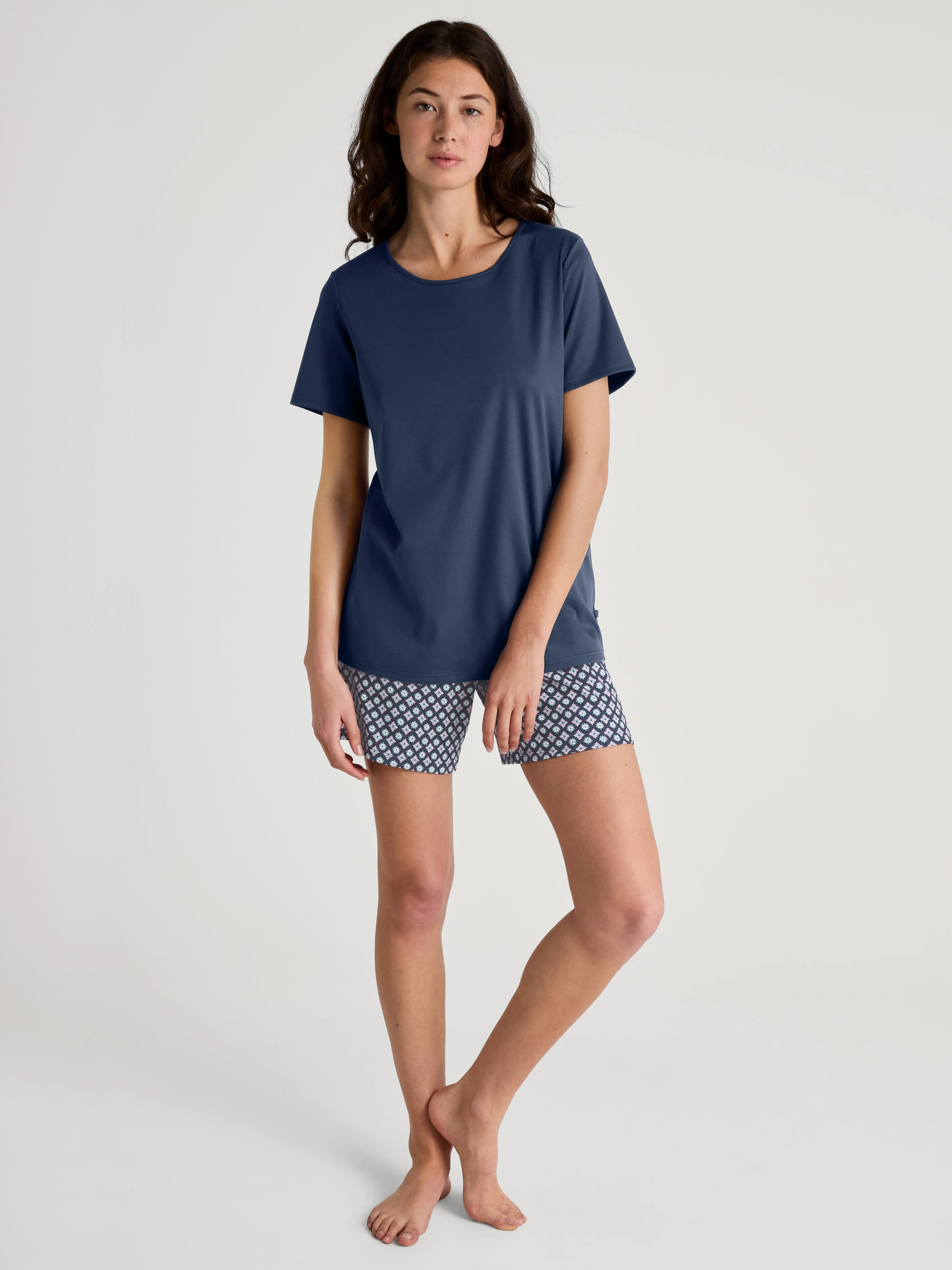 DAMEN Pyjama kurz, peacoat blue