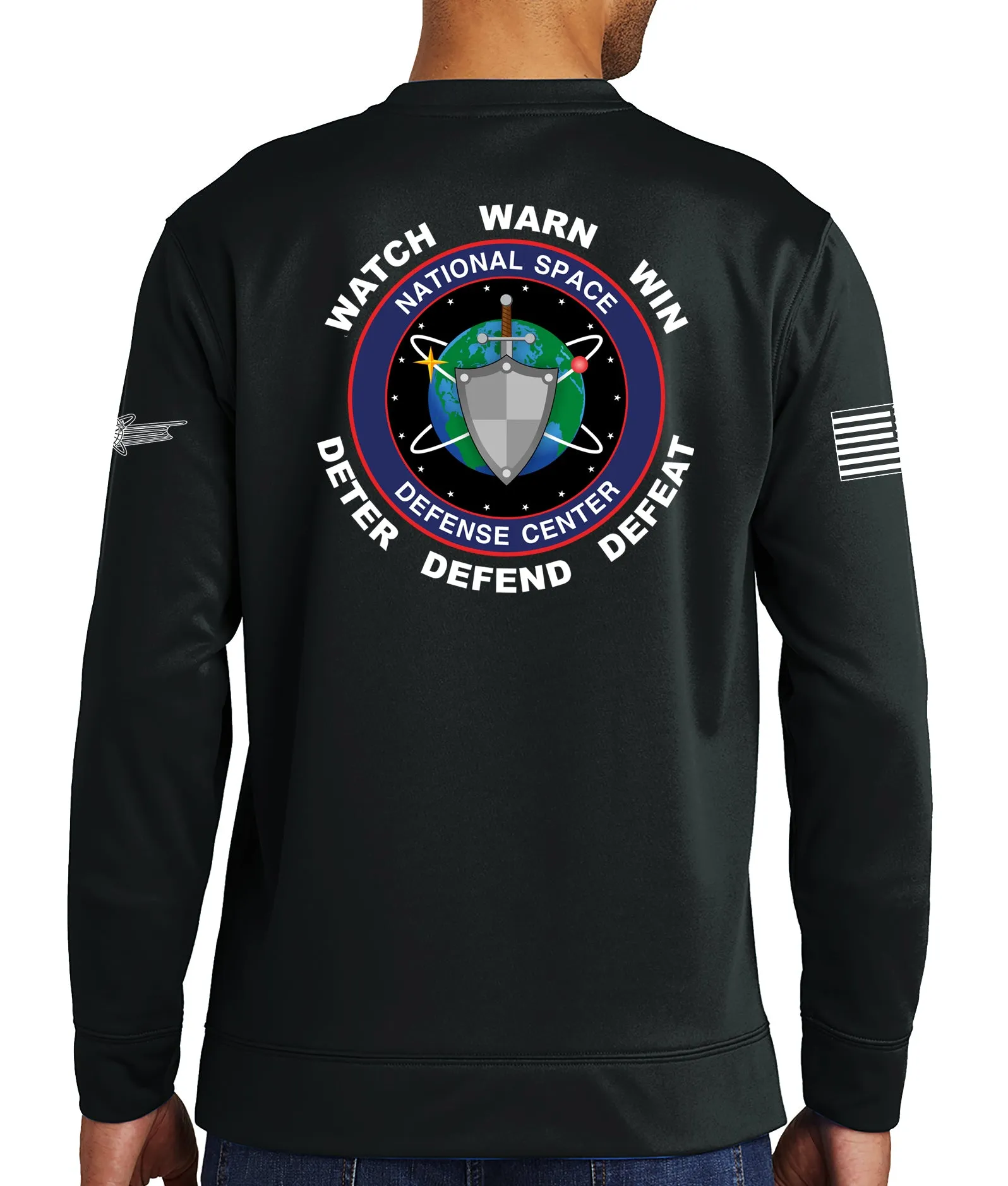 DEL 15 & NSDC Polyester Crewneck Unisex Sweatshirt. This shirt IS approved for PT.
