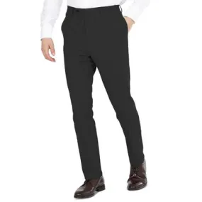 Dkny Mens Modern fit Dress Pants 34 / 29 Black Solid Stretch