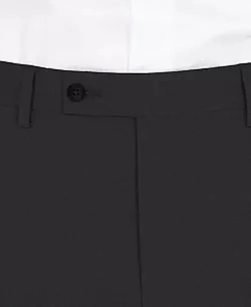 Dkny Mens Modern fit Dress Pants 34 / 29 Black Solid Stretch