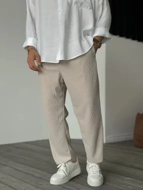 Elian | Relaxed Ribbed Pants