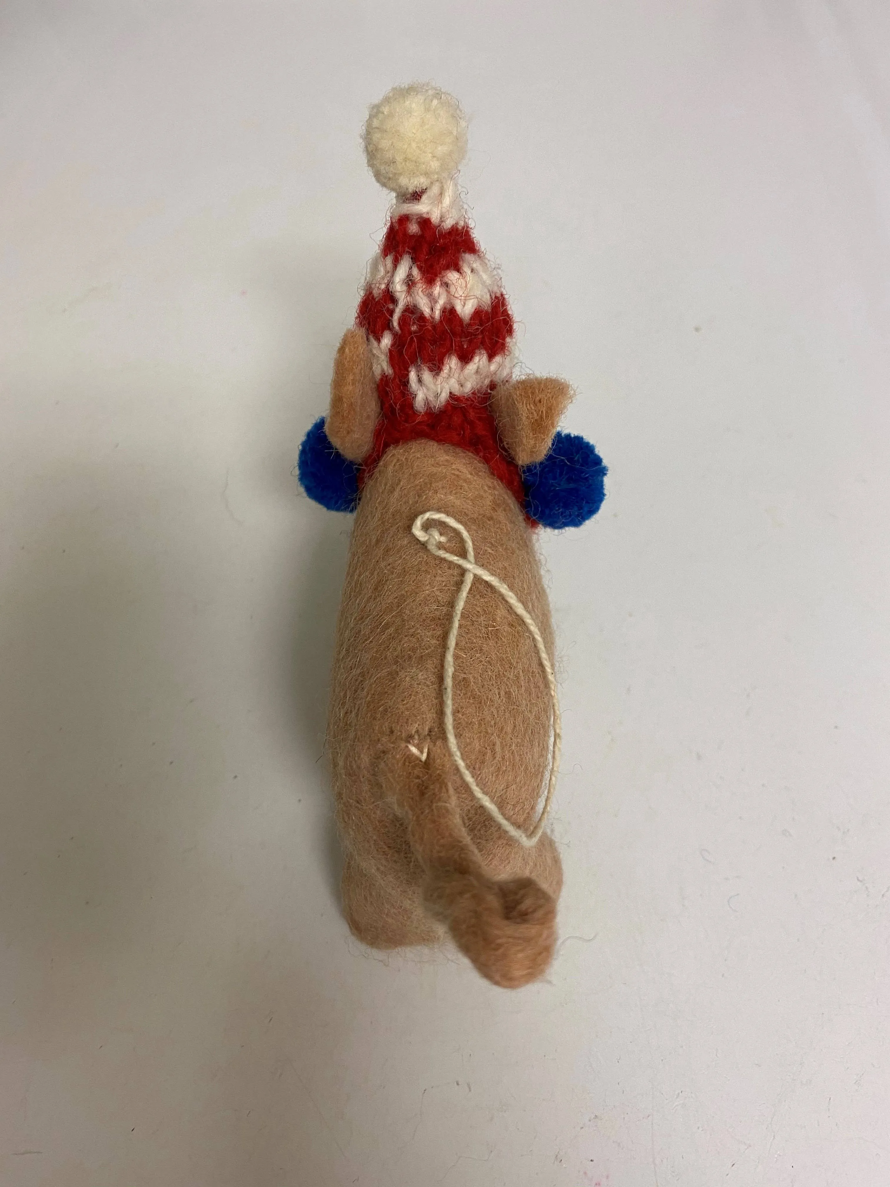 Felted Wool "Pig Pickles" w Earmuffs & Hat