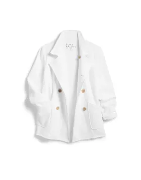 Frank & Eileen Belfast English Peacoat in White (Triple Fleece)