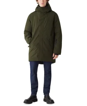 Frank And Oak Men's Capital Waterproof Hooded Parka Coat Green Large