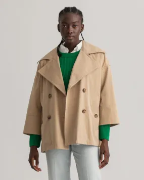 Gant Apparel Womens OVERSIZED COTTON JACKET 248/DARK KHAKI