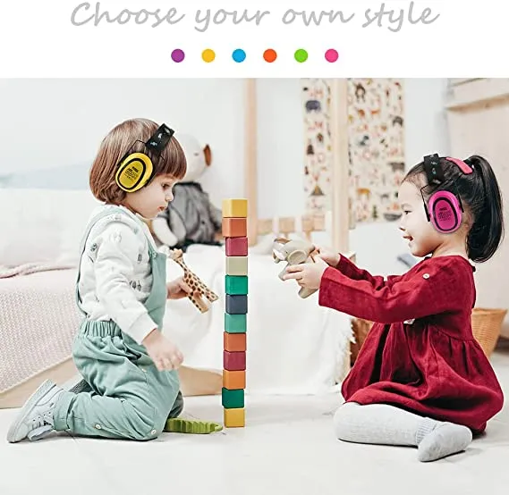GREEN DEVIL MiniMax Yellow Kids Hearing Protection Ear muffs Noise Cancelling For Age 1-16 Headphones