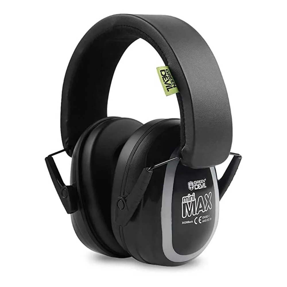 GREEN DEVIL MiniMax Yellow Kids Hearing Protection Ear muffs Noise Cancelling For Age 1-16 Headphones