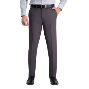 Haggar Mens Slim fit Dress Pants 34 / 29 Charcoal Grey Solid Stretch
