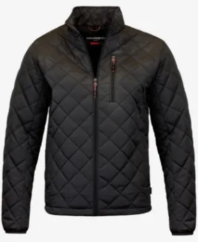 Hawke & Co. Mens Quilted Coat Medium Black Solid