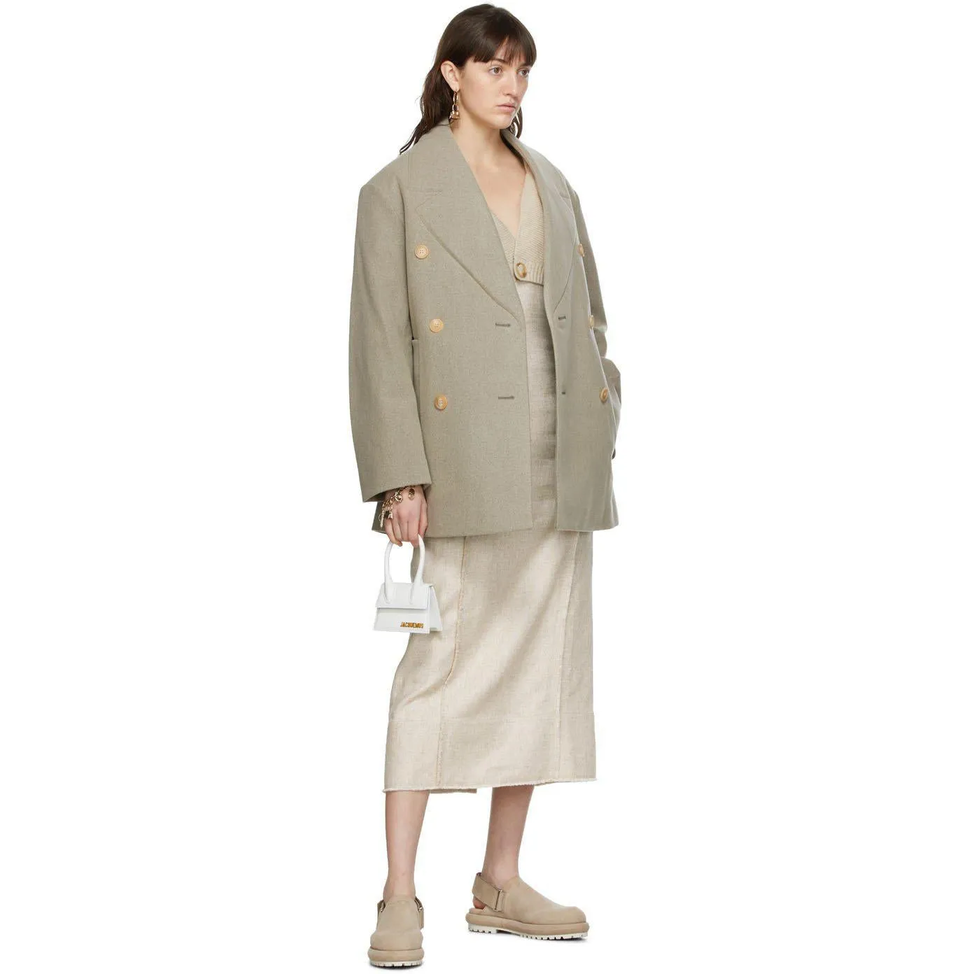 Jacquemus Brown 'Le Caban' Peacoat