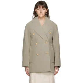 Jacquemus Brown 'Le Caban' Peacoat