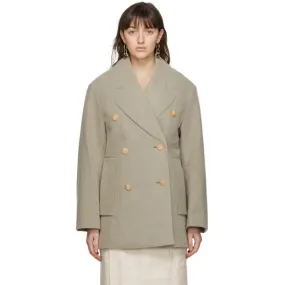 Jacquemus Brown Le Caban Peacoat