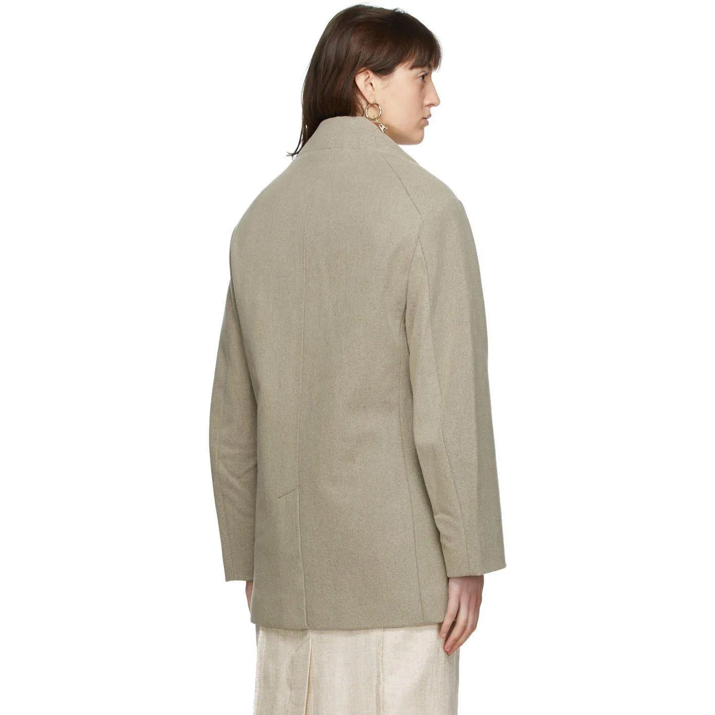 Jacquemus Brown 'Le Caban' Peacoat