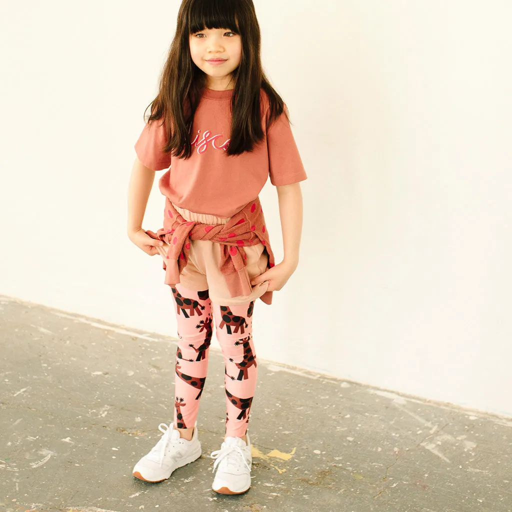 Legging Disco Blush Pink Red
