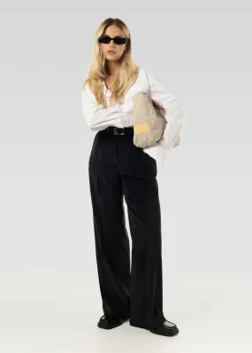 Lewis Corduroy Trousers - Black