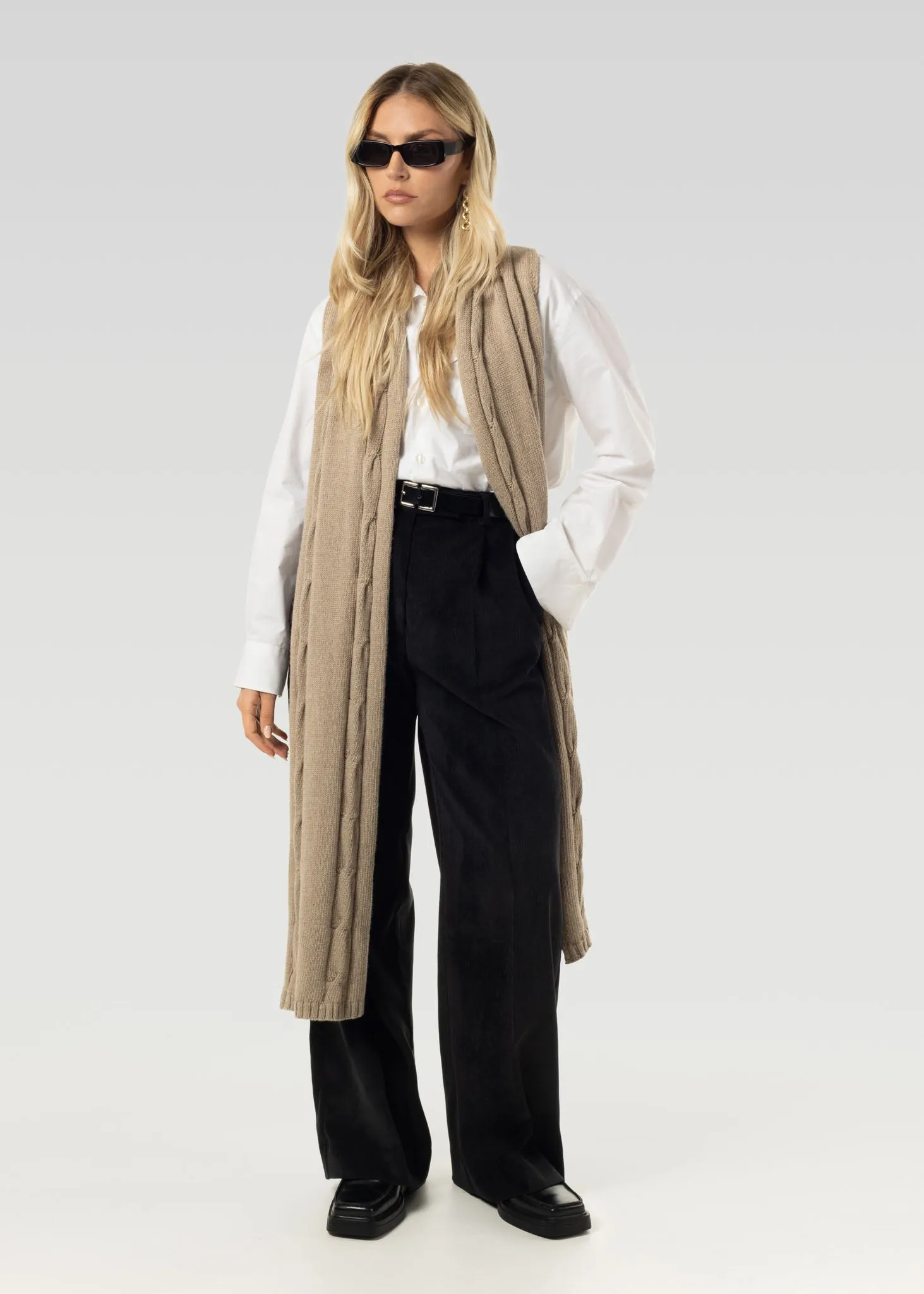 Lewis Corduroy Trousers - Black